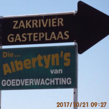 1. Entrance/Ingang Goedverwachting ZAKRIVIER plaas
