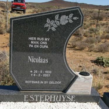 ESTERHUYSE Nicolaas 1930-2003 &amp; A.C.J. Cecile ROUSSOUW 1930-2000