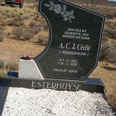 ESTERHUYSE A.C.J. Cecile ROUSSOUW 1930-2000