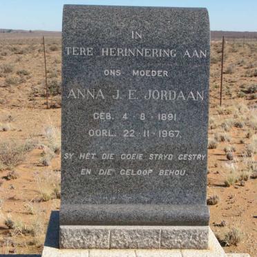 JORDAAN Anna J.E. 1891-1967