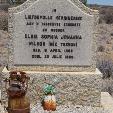 WILSON Elsie Sophia Johanna nee THERON 1898-1969