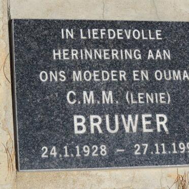 BRUWER C.M.M. 1928-1998