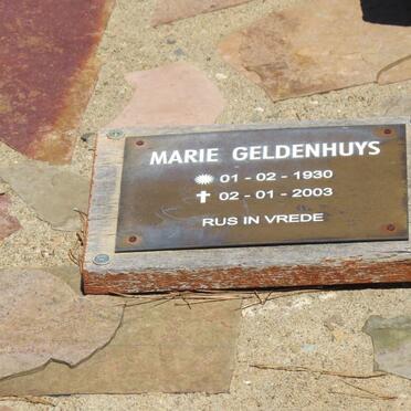 GELDENHUYS Marie 1930-2003