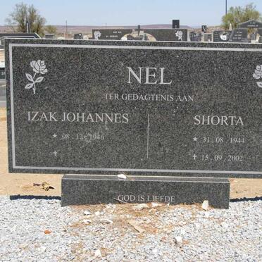 NEL Izak Johannes 1946- &amp; Shorta 1944-2002