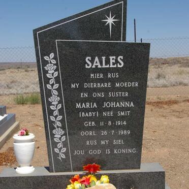 SALES Maria Johanna nee SMIT 1914-1989