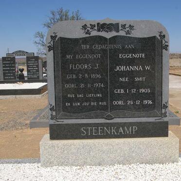 STEENKAMP Floors J. 1896-1974 &amp; Johanna W. SMIT 1905-1976