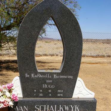 SCHALKWYK Hugo, van 1934-1976