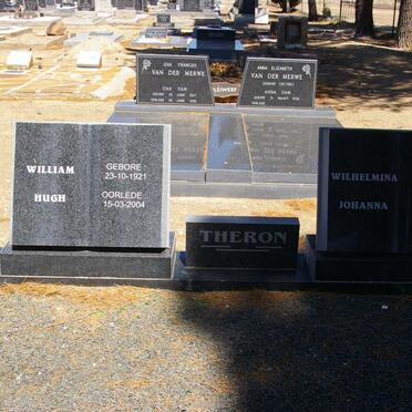 THERON William Hugh 1921-2004 &amp; Wilhelmina Johanna 1924-