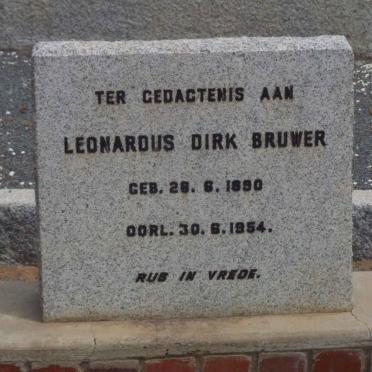 BRUWER Leonardus Dirk 1890-1954