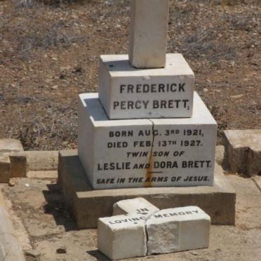 BRETT Frederick Percy 1921-1927
