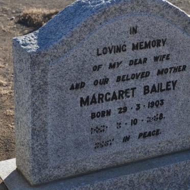 BAILEY Margaret 1903-1968