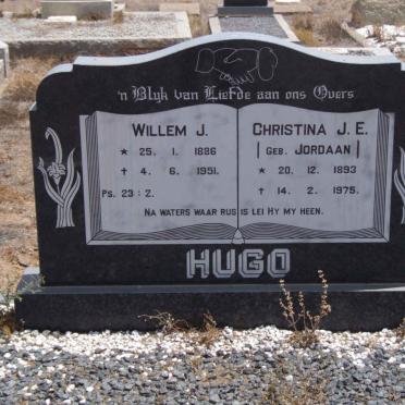 HUGO Willem J. 1886-1951 &amp; Christina J.E. JORDAAN 1893-1975
