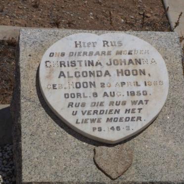 HOON Christina Johanna Algonda nee HOON 1858-1950