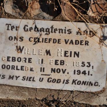 HEIN Willem 1853-1941