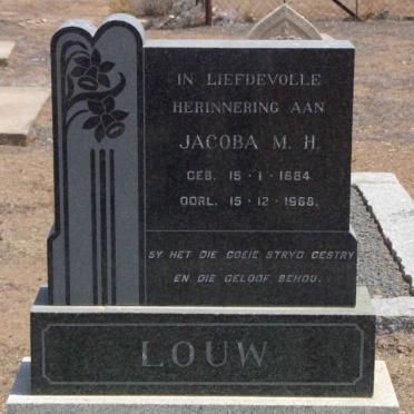 LOUW Jacoba M.H. 1884-1968
