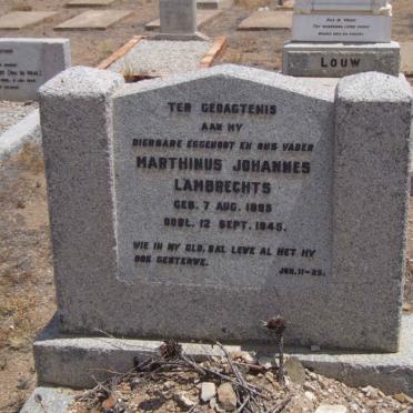 LAMBRECHTS Marthinus Johannes 1895-1945