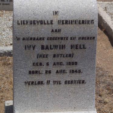 NELL Ivy Balwin nee BUTLER 1909-1945