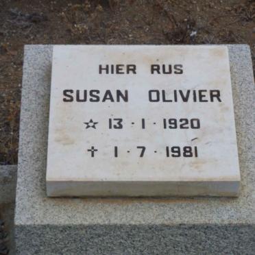 OLIVIER Susan 1920-1981