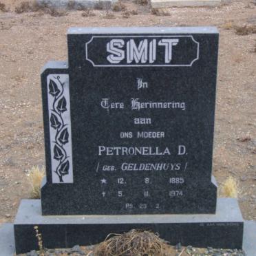 SMIT Petronella D. nee GELDENHUYS 1885-1974