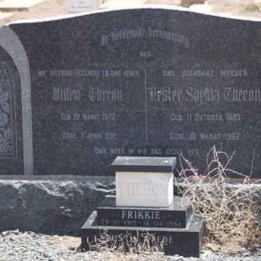 THERON Willem 1873-1952 &amp; Hester Sophia 1883-1962 :: THERON Frikkie 1915-1984 