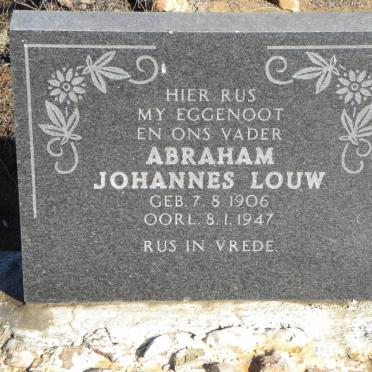 LOUW Abraham Johannes 1906-1947