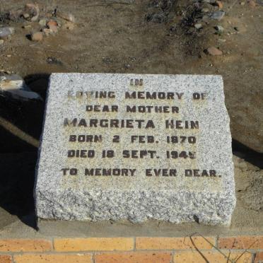 HEIN Margrieta 1870-1945 :: BAILEY Margaret 1903-1958
