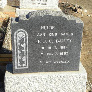 BAILEY F.J.C. 1894 -1963