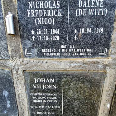 VILJOEN Johan 1941-2021