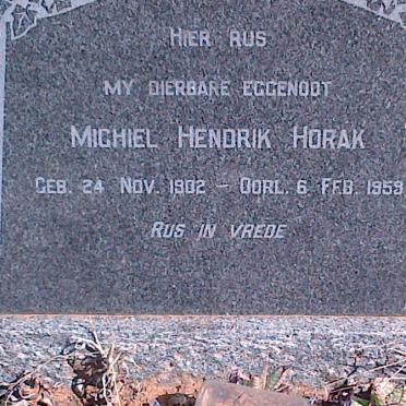 HORAK Michiel Hendrik 1902-1959