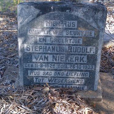NIEKERK Stephanus Rudolf, van 1929-1933