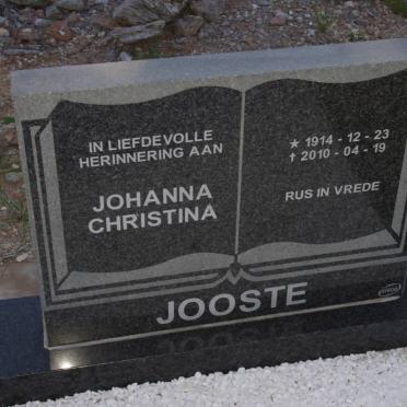 JOOSTE Johanna Christina 1914-2010