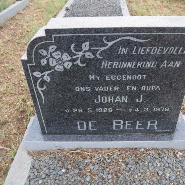 BEER Johan J., de 1926-1978