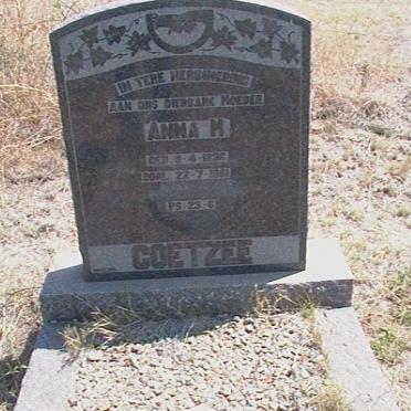 COETZEE Anna M. 1???-1961