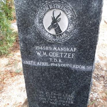 COETZEE W.M. -1943
