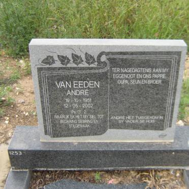 EEDEN Andre, van 1951-2002