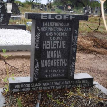 ELOFF Heiletjie Maria Magaretha 1919-1998