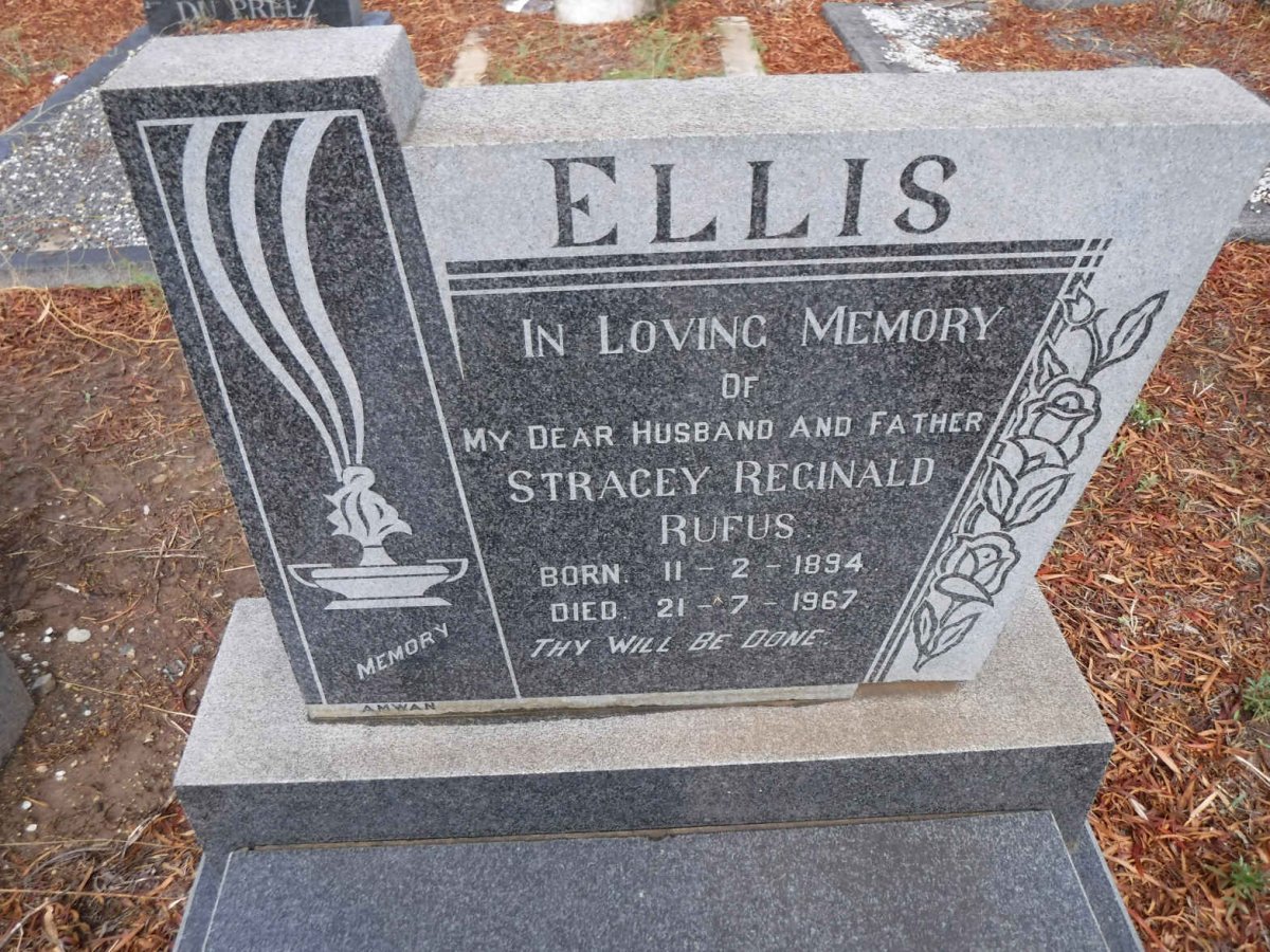 ELLIS Stracey Reginald Rufus 1894-1967