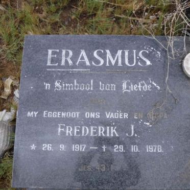 ERASMUS Frederik J. 1917-1978