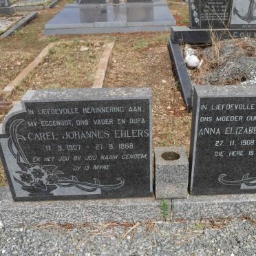 EHLERS Carel Johannes 1907-1968 &amp; Anna Elizabeth 1908-1998