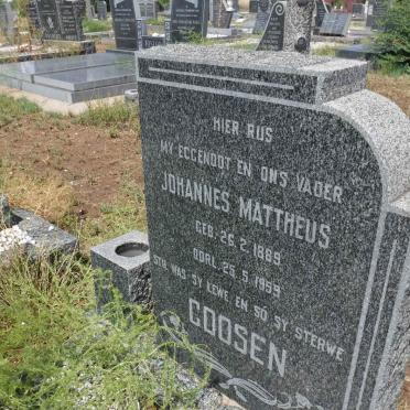 GOOSEN Johannes Mattheus 1889-1959