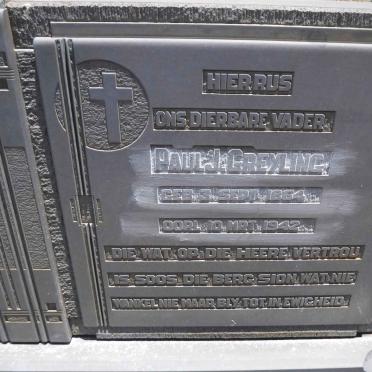 GREYLING Paul J. 1864-1942