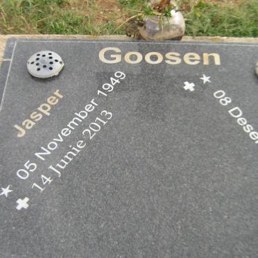 GOOSEN Jasper 1949-2013 &amp; Kitta 1952-