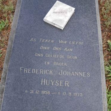HUYSER Frederick Johannes 1956-1973