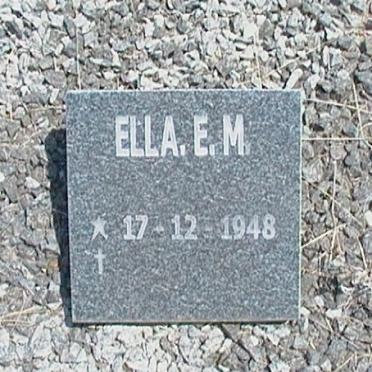HANEKOM Ella E. M. 1948-