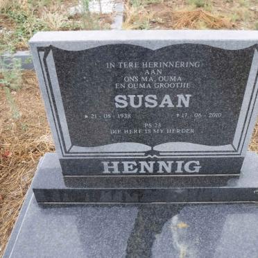 HENNIG Susan 1938-2010