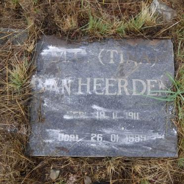 HEERDEN M.C., van 1911-1999