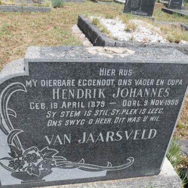 JAARSVELD Hendrik Johannes, van 1879-1955