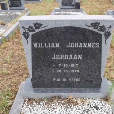 JORDAAN William Johannes 1917-1978