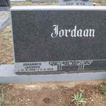 JORDAAN Johannes Jacobus 1899-1976
