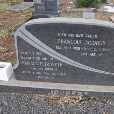 JOUBERT Francois Jacobus 1898-1969 &amp; Johanna Elizabeth VAN NIEKERK 1896-1967